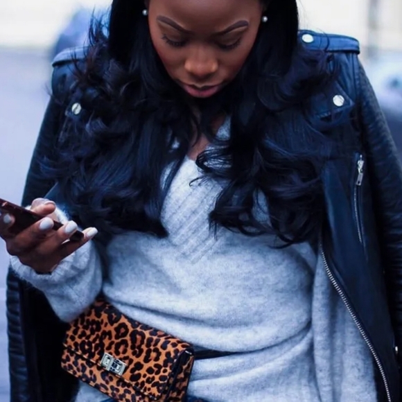 NWT ZARA Leather Leopard Multiway Crossbody Bag - Picture 5 of 7